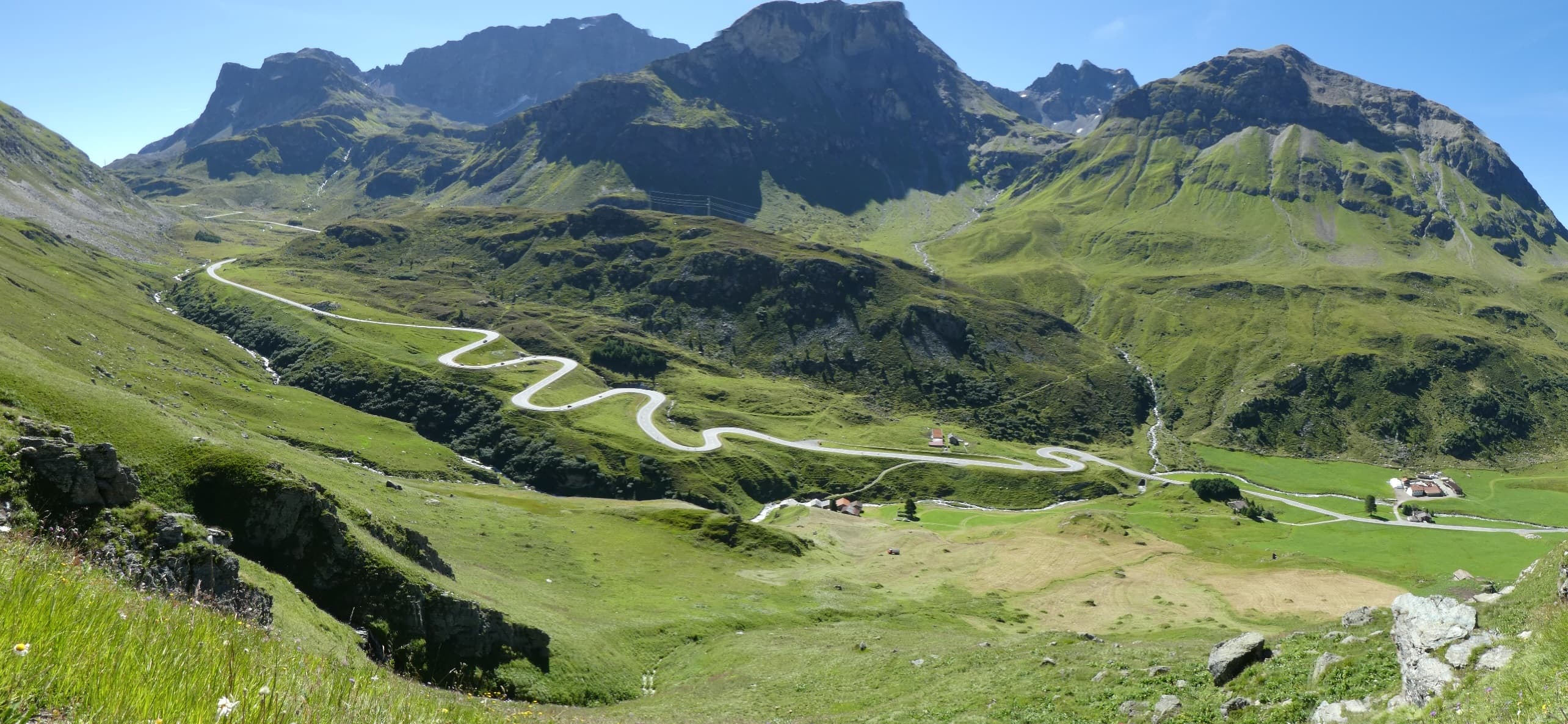 European alpine driving road